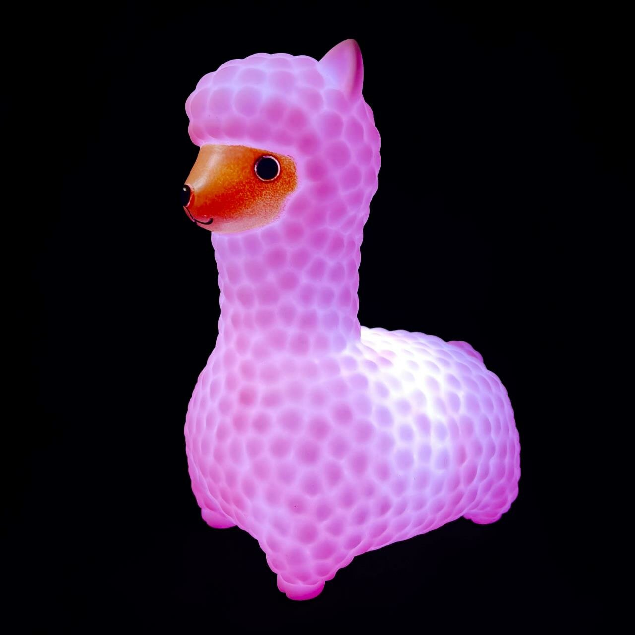 фото NL-13 Светодиодный ночник "Лама", розовый, 3хLR44, акрил, 111х84х152мм.