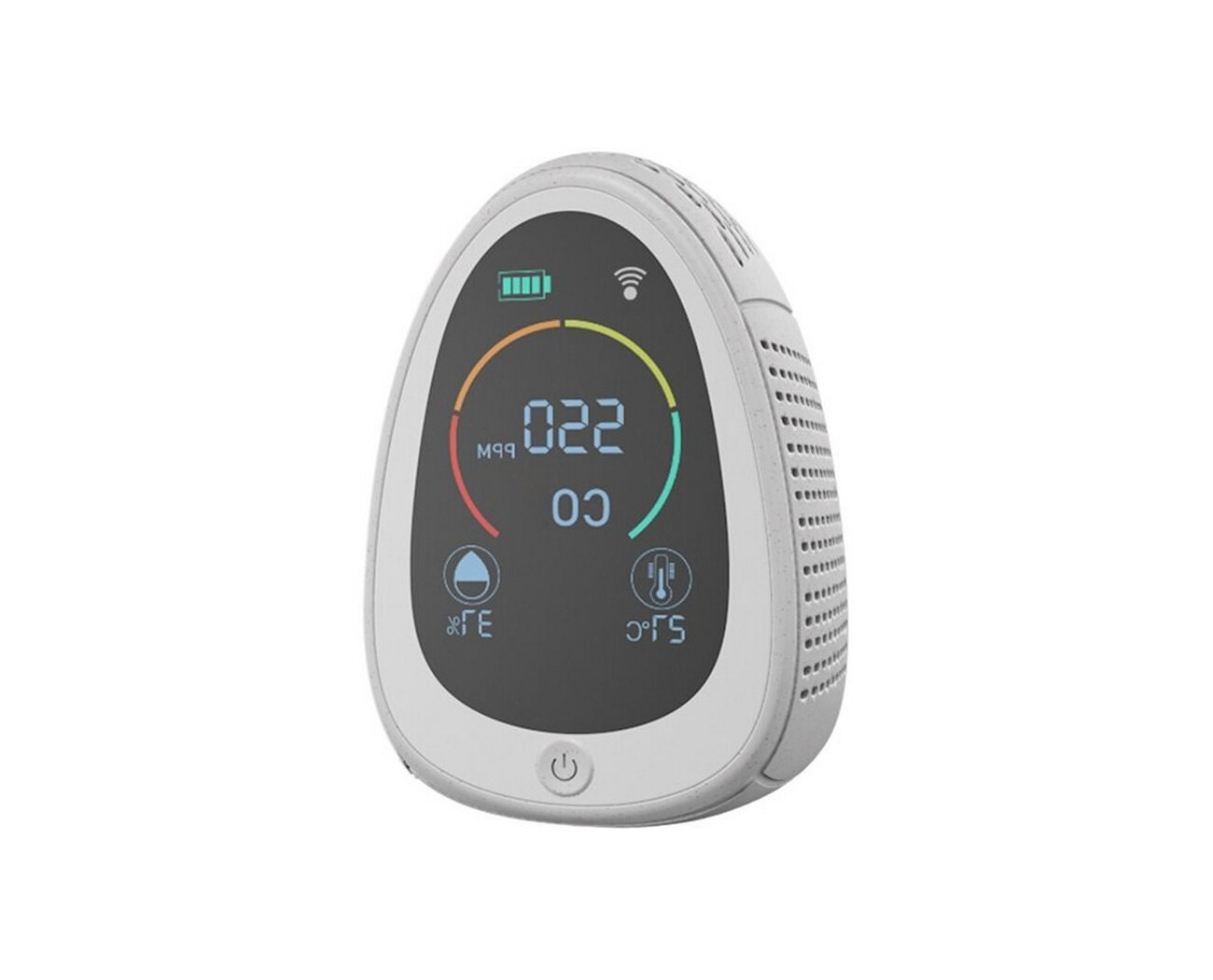 Комбинированный датчик Tuya Wi-Fi измеритель качества воздуха 4 в 1 HTI-0341-WT (Tuya) (F1760EU): угарный газ (CO) влажность температура дым