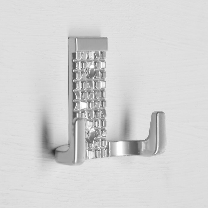 фото Крючок-вешалка тундра, №29, цвет хром, 1 шт.