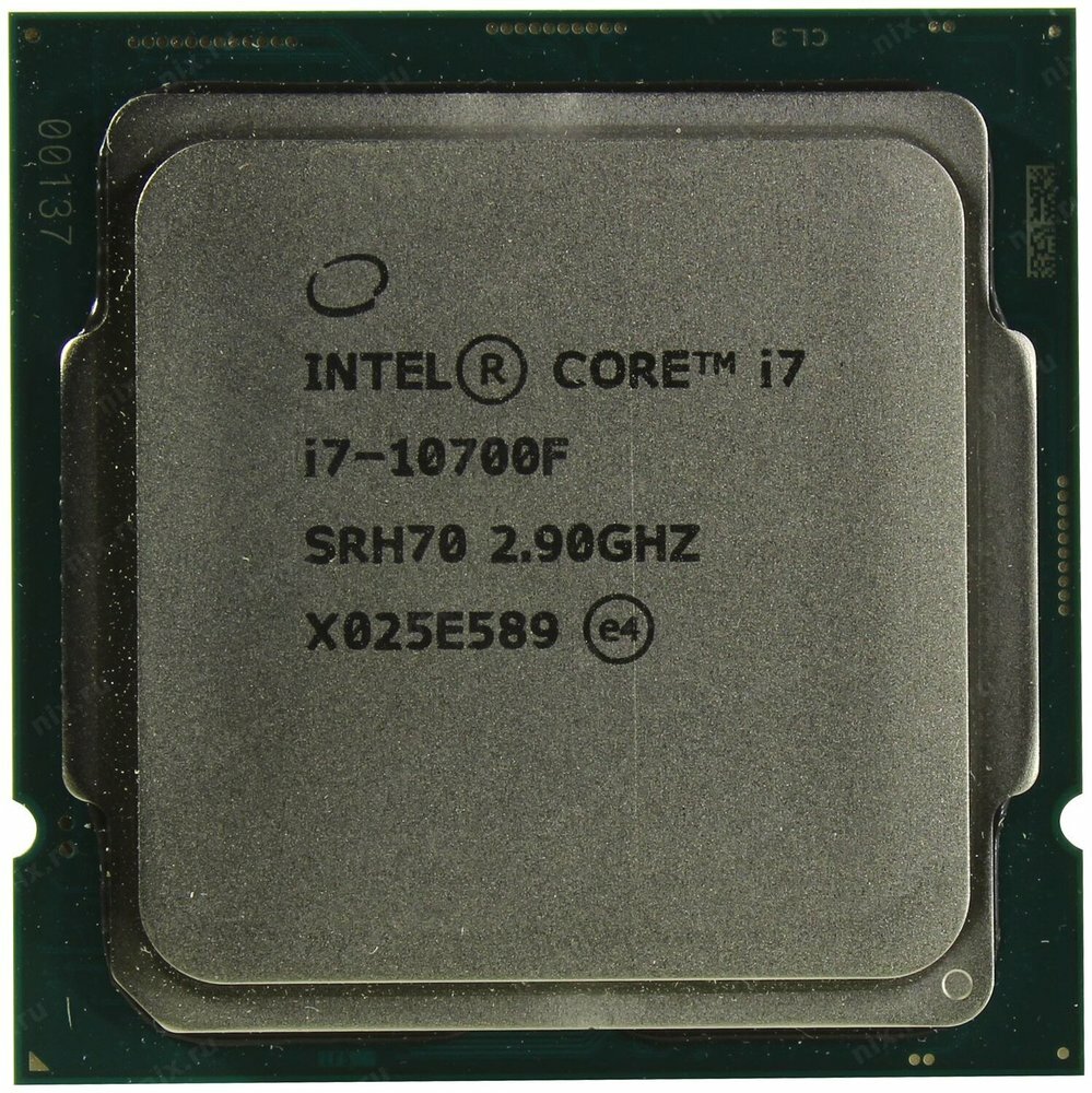 Процессор CPU Intel Core i7-10700F Tray (s1200, 2900MHz up to 4800MHz/8х256Kb+16Mb, 8C/16T, Comet La .