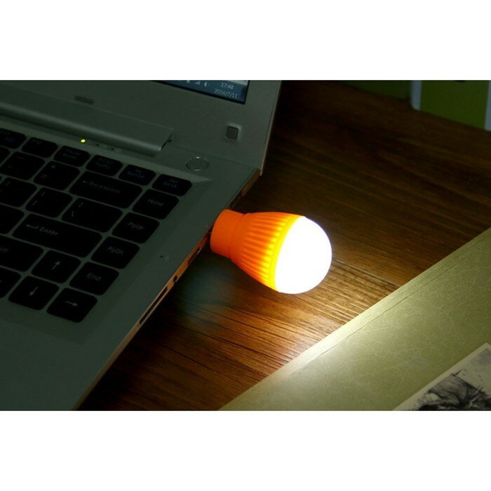 Ночник "Лампочка" LED USB микс 3,5х3,5х6,5 см - фотография № 8