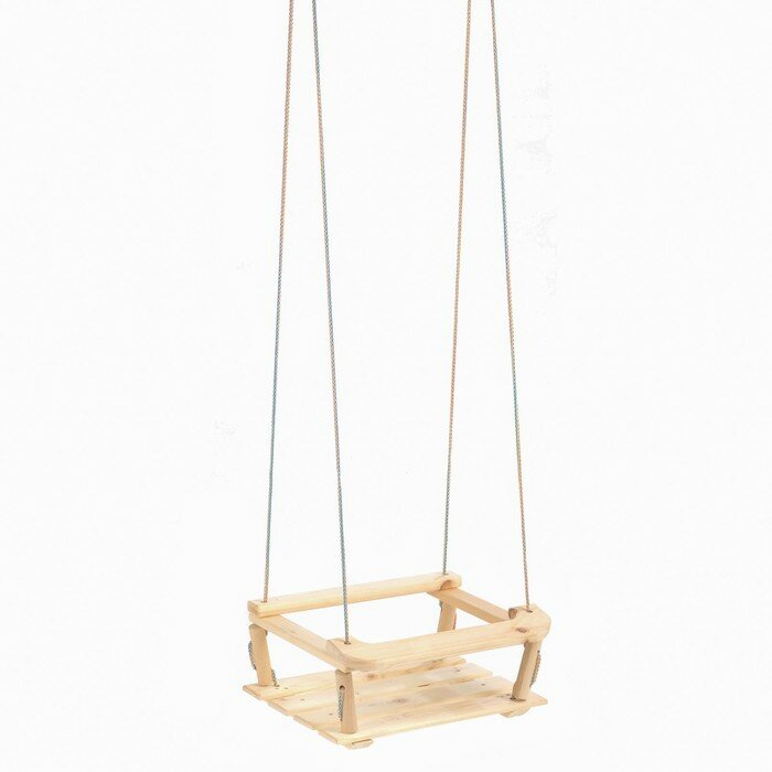 фото Кресло подвесное деревянное, сиденье 30×40см