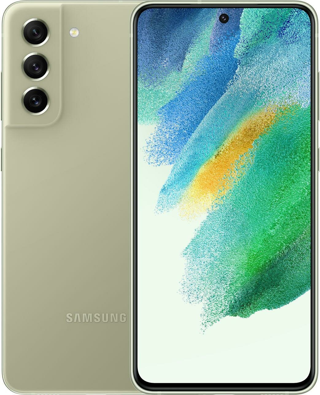 Смартфон Samsung SM-G990B Galaxy S21 FE 128Gb 6Gb светло-зеленый моноблок 3G 4G 2Sim 6.4" 1080x2340 Android 12 12Mpix 802.11 a/b/g/n/ac/ax NFC GP