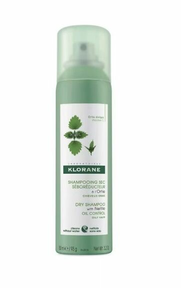 Klorane/Клоран, Oily Prone Hair Сухой шампунь с экстрактом крапивы для жирных волос / Очищающий шампунь для всех типов волос женщин и мужчин, 150 мл