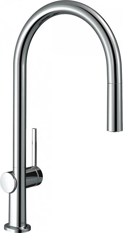 Смеситель для кухонной мойки hansgrohe Talis M54 210, с вытяжным изливом 1jet 72802000, хром - фото №1