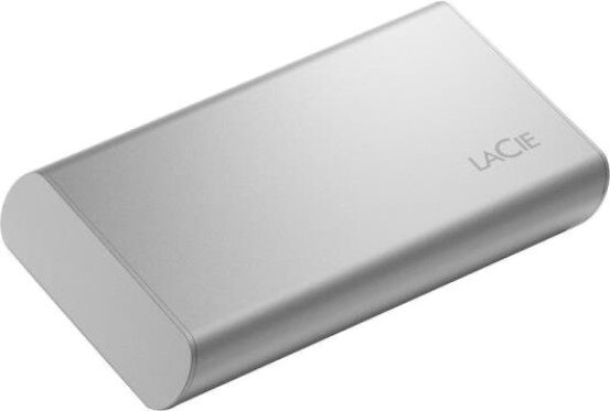 SSD жесткий диск LACIE USB-C 500GB EXT. STKS500400, серебритсый