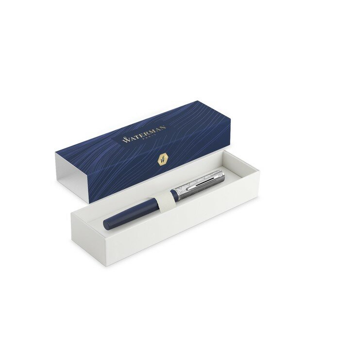 Waterman Ручка перьевая Waterman ALLURE DELUXE BLUE, 0,7 мм (F), синий корпус, подар/упак 2174469