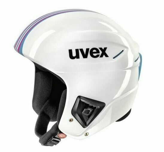 Горнолыжный шлем UVEX RACE+ white pink blue 56-57