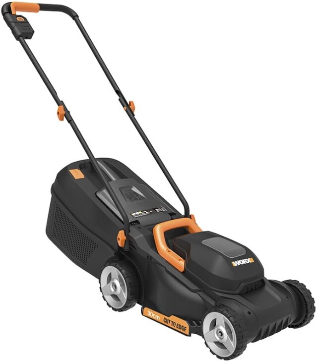 Газонокосилка аккумуляторная "WORX" WG730E 20V 30см - фотография № 4