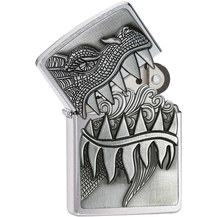 Zippo Зажигалка Zippo 28969 Firebreathing Dragon - фотография № 1