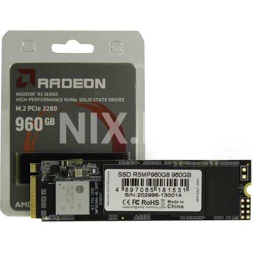 Твердотельный накопитель AMD Radeon R5 960 ГБ M.2 R5MP960G8