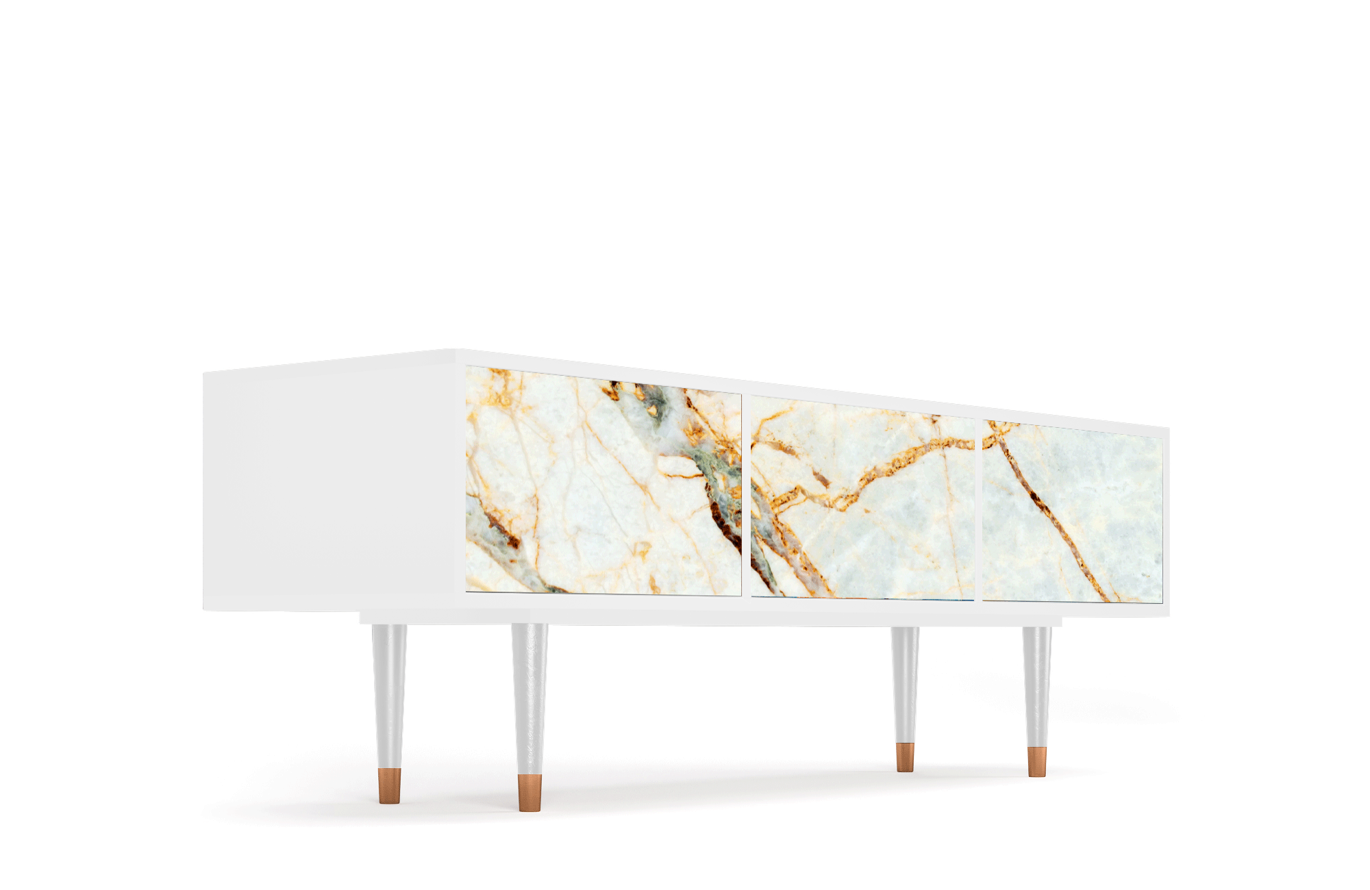 ТВ-Тумба - STORYZ - T4 Sandy Marble, 170 x 59 x 48 см, Белый - фотография № 4