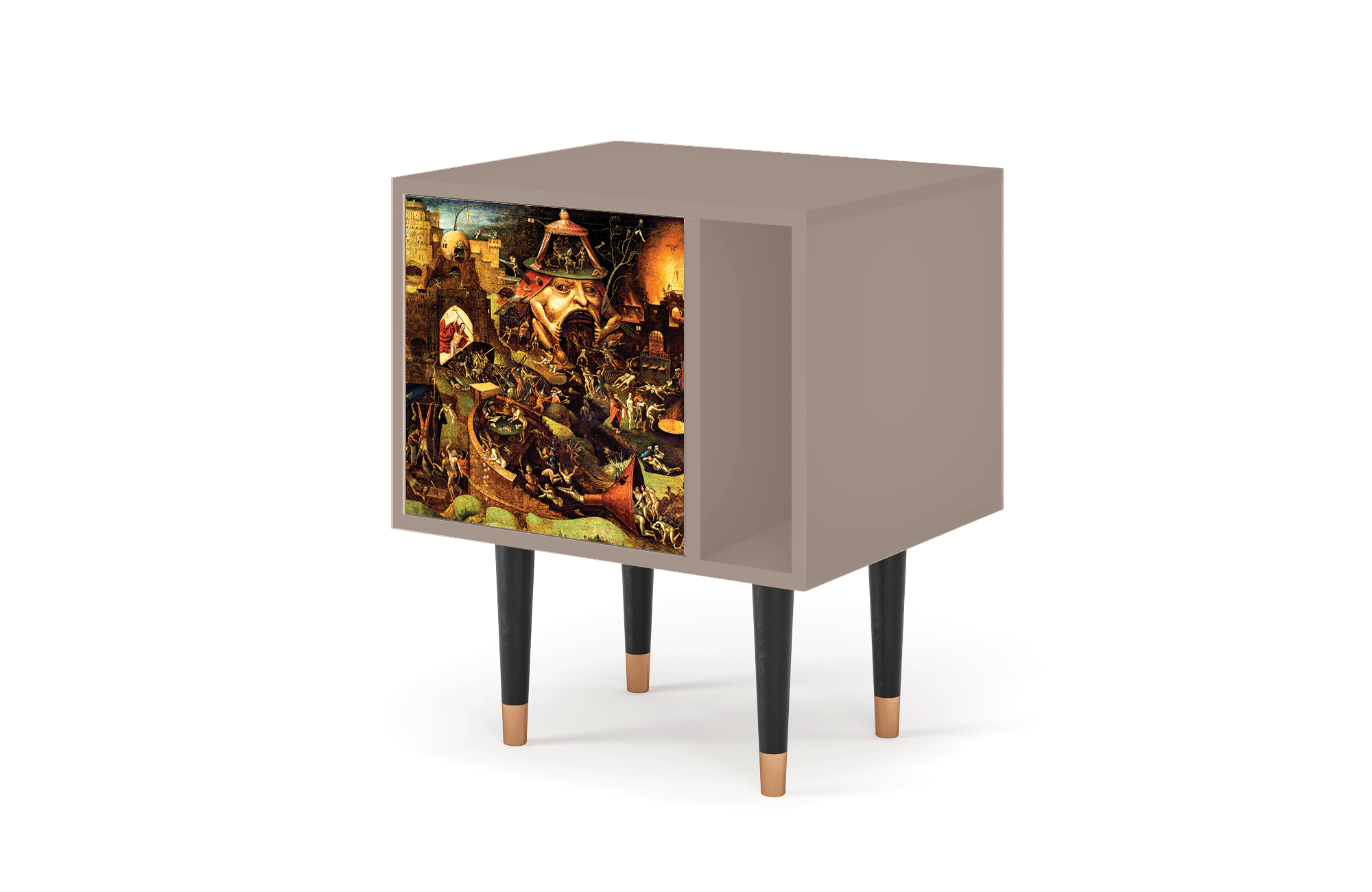 Прикроватная тумба - STORYZ - S2 Christ in Limbo by Hieronymus Bosch , 58 x 69 x 48 см, Бежевый - фотография № 3