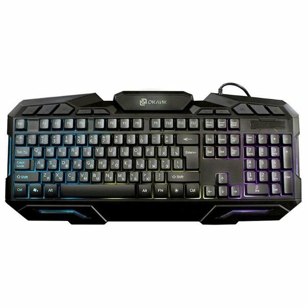 Клавиатура Oklick 700G черный USB Multimedia Gamer LED