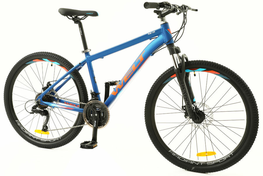 Велосипед WELT Peak 1.0 D 26 (2022) горный (взрослый) рама 20" колеса 26" темно-синий 14кг