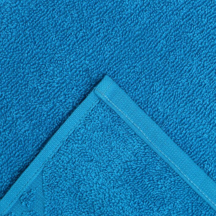 Полотенце махровое Flashlights 70Х130см, цвет голубой, 295г/м2, 100% хлопок - фотография № 4