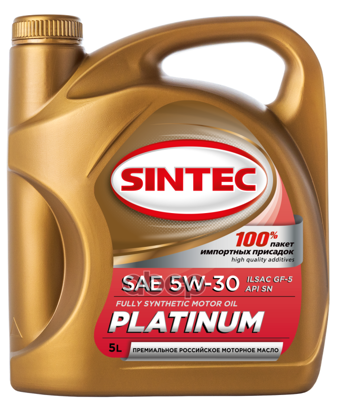 SINTEC Масло Моторное Sintec Platinum 5w-30 Синтетическое 4 Л 801973