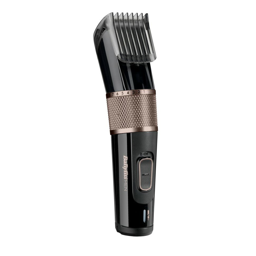 Машинка для стрижки BaByliss E974E, сеть/аккумулятор, черный/коричневый