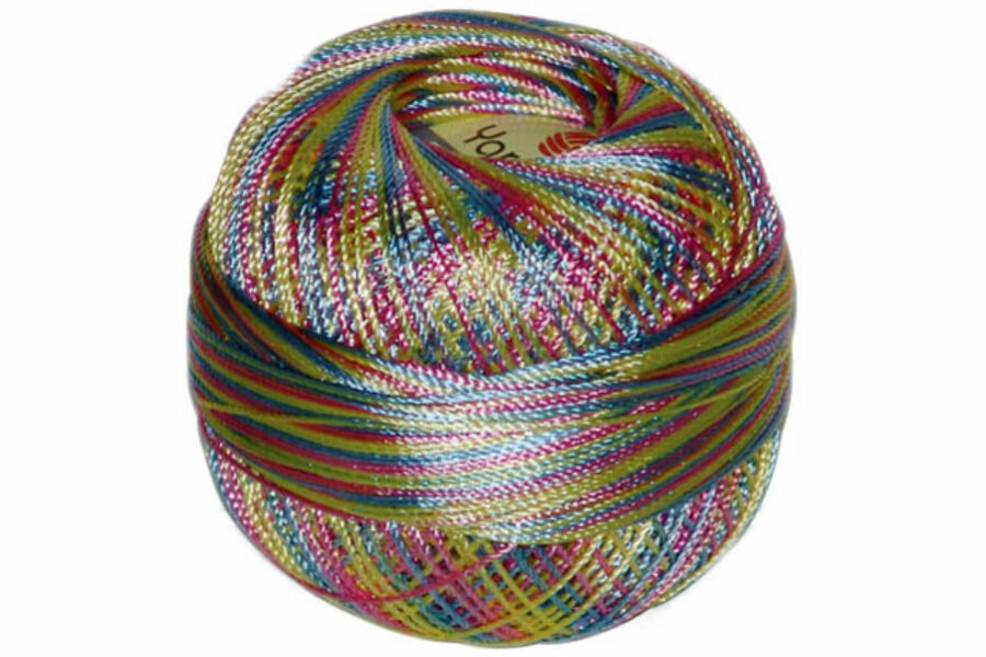 фото Пряжа YarnArt Tulip 50г, 250м (ЯрнАрт Тулип) 100% микрофибра, цвет 448 розово-желто-голубой, 2шт