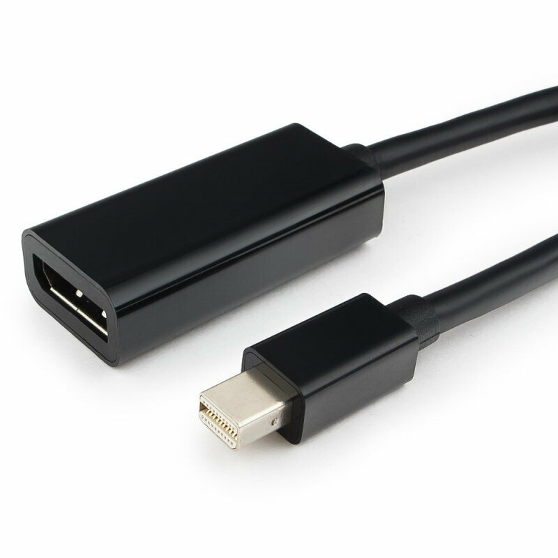 Переходник Cablexpert miniDisplayPort -> DisplayPort, , 20M/20F, длина 15см, черный