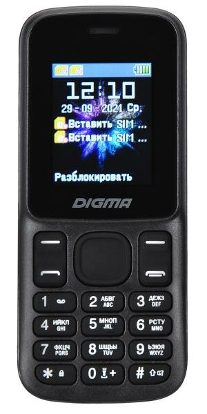 Телефон Digma A172 черный