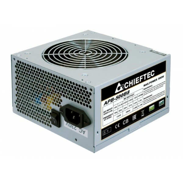 Блок питания Chieftec Value APB-500B8 (ATX 2.3. 500W. Active PFC. 120mm fan) OEM