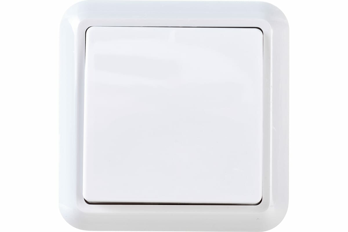 Оптима Выключатель А110-377 наружный белый | код.8000 | Кунцево-Электро (4шт.в упак.)