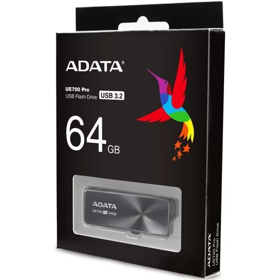 USB флешка ADATA 64Gb UE700 Pro USB 3.2 Gen 1 (360/180 Mb/s)