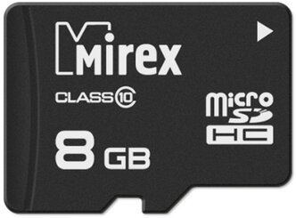 Micro SD Mirex 8 Gb Class 10 (без адаптера)