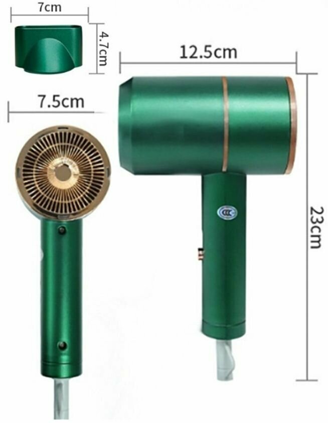 Фен GKN Зелёный - фотография № 3