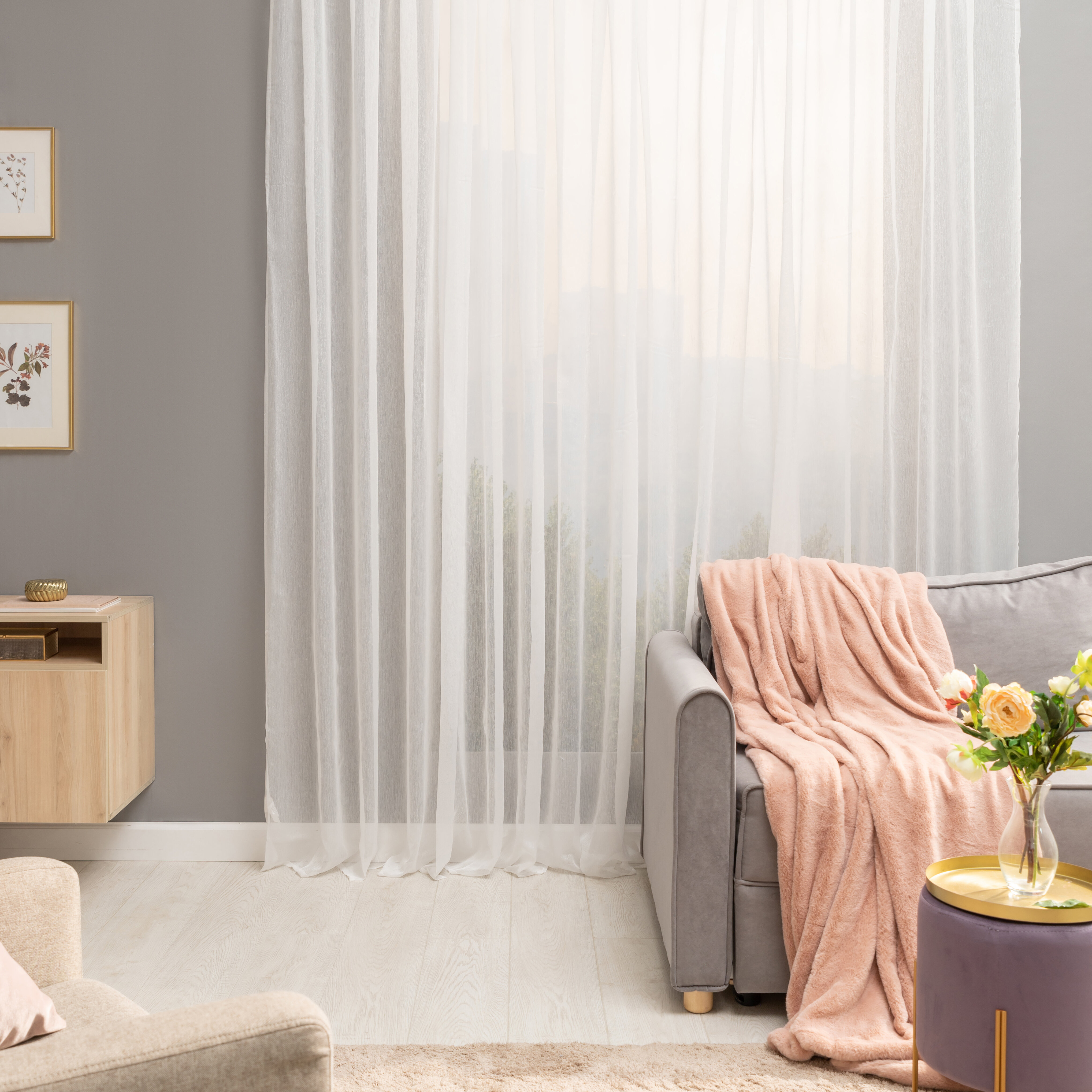 фото Тюль на ленте Inspire Softy 500х280 см цвет белый