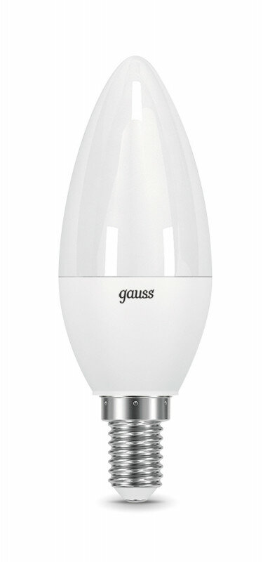Лампа Gauss Black Свеча 9.5W 890lm 3000К E14 LED - фотография № 3