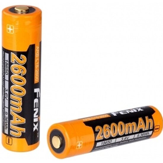 Аккумулятор 18650 Fenix Li-ion 2600 mAh, ARB-L18-2600 (с защитой)