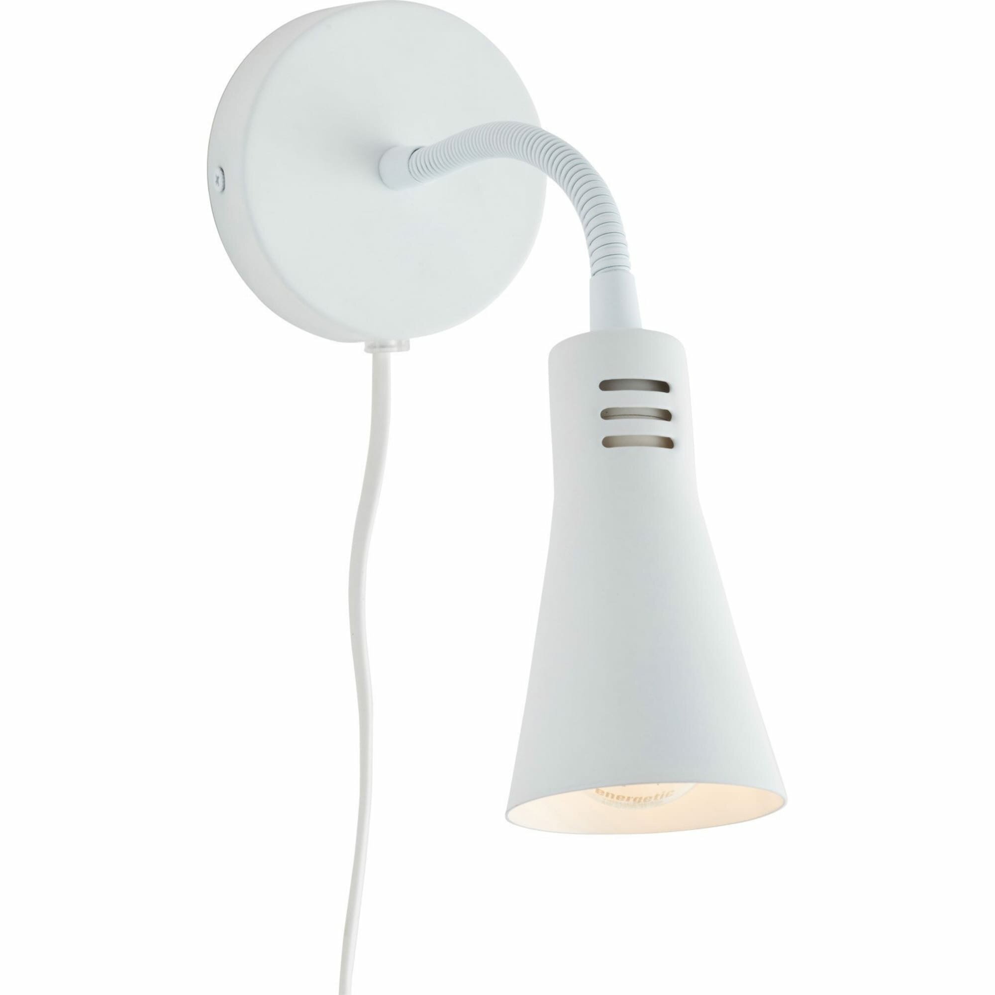 Настенный светильник Inspire Skit 1 лампа Е14х15 Вт цвет белый - фотография № 4