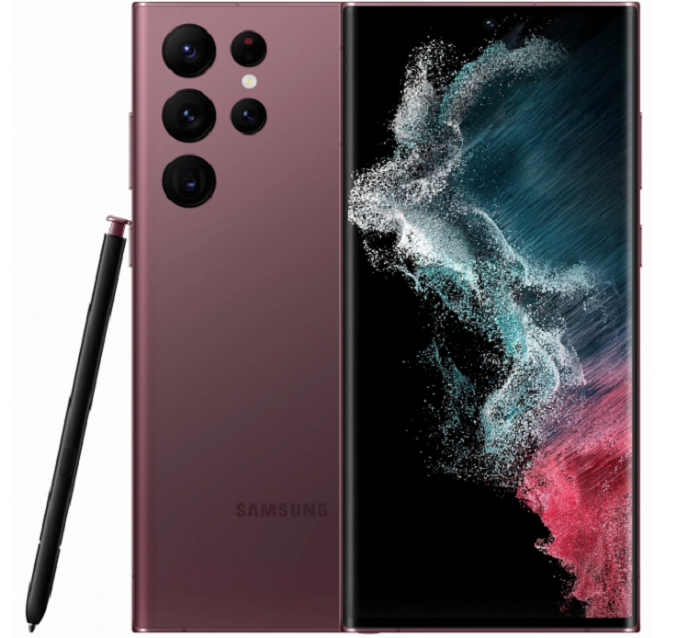Смартфон Samsung Galaxy S22 Ultra SM-S908E 12/256Gb burgundy