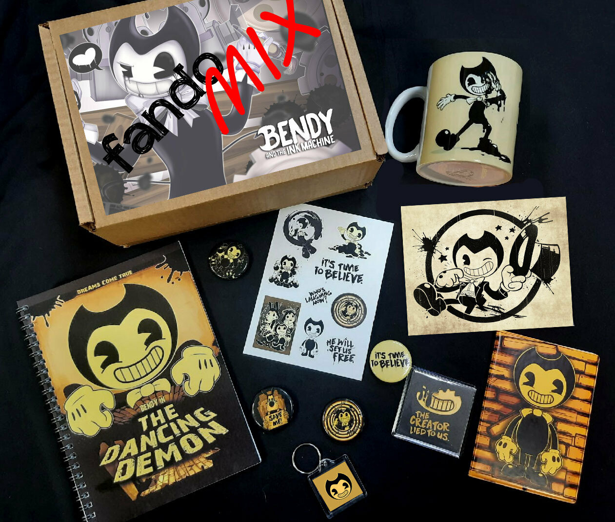 Фандомный бокс "Бенди и чернильная машина" Bendy and the Ink Machine