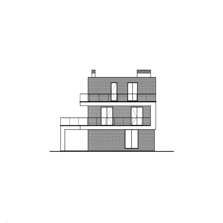 62-71XCKA-Catalog-Plans - Проект трёхэтажного кирпичного дома с террасой - фотография № 7