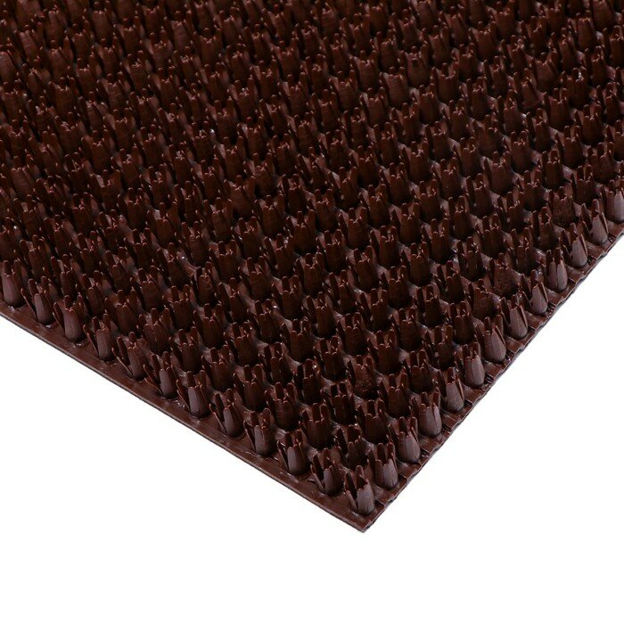 Покрытие ковровое щетинистое «Травка», 45×60 см, цвет тёмный шоколад - фотография № 4