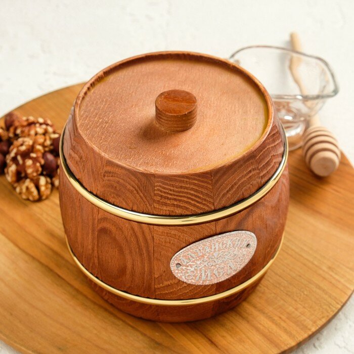 Мёд Алтайский "Разнотравье", натуральный цветочный бочка, 1 кг - фотография № 2