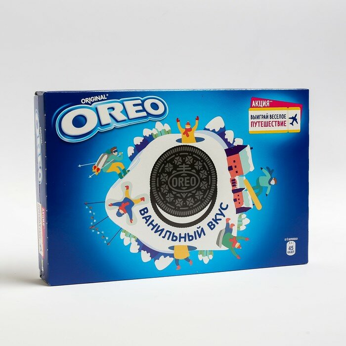 Печенье OREO с ванильным вкусом, 228 г - фотография № 1