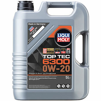 21217 LIQUI MOLY Top Tec 6300 0W-20 - 5 л. - Масло моторное