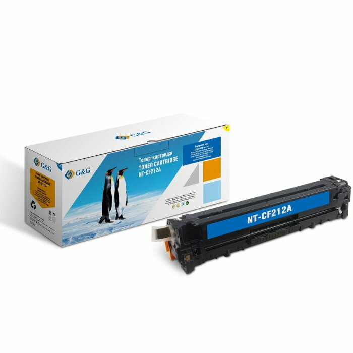 Тонер-картридж Gamp;G NT-CF212A, желтый 1800 / страниц для НР LaserJet Pro200 Color M251n/M251nw/M276n/M276nw