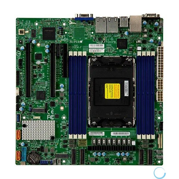 Supermicro MBD-X13SEM-F-B 1xLGA-4677, Intel Xeon SP gen 4, Intel C741, 8x DDR5 4800/4400/4000 MHz. 2x1Gbe Base-T i350+1xMgmt