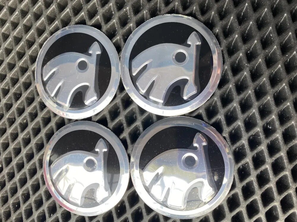 Наклейки на колесные диски Шкода / Наклейки на колесо / Наклейка на колпак / Skoda / D-56 mm