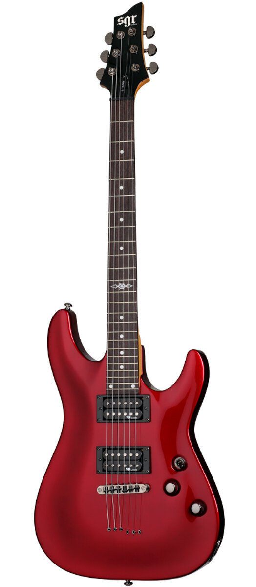 Schecter SGR C-1 MRED Гитара электрическая, 6 струн, чехол в комплекте