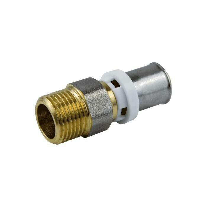 фото Муфта МП латунь никель пресс Дн 32х1 1/4" НР ГОСТ 32415-2013 8001 Aquasfera 8001-08