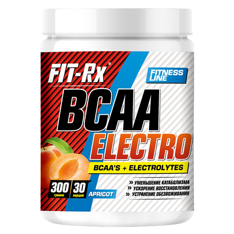 FIT- Rx BCAA Electro - ВСАА Электро абрикос, 300 гр