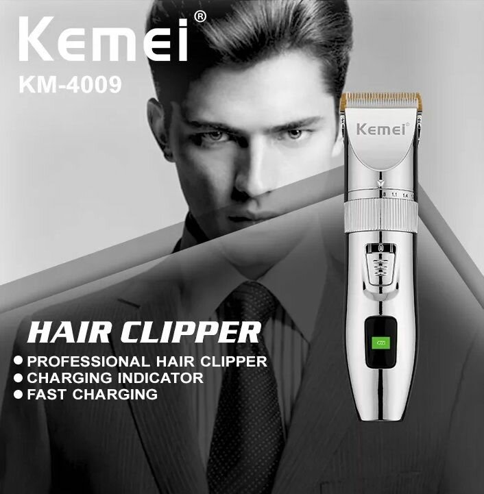 Триммер для стрижки волос / триммер для бороды и окантовки Kemei KM-4009