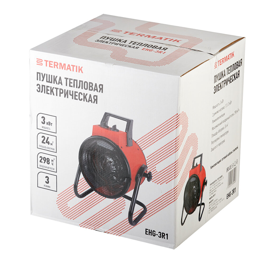 фото Пушка тепловая электрическая 3 кВт Termatik (EHG-3R1)