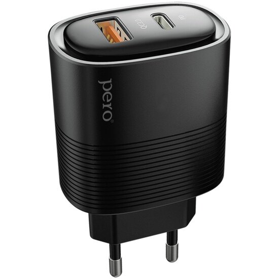    PERO TC11 USB-A QC3.0 + USB-C PD, 45W, 